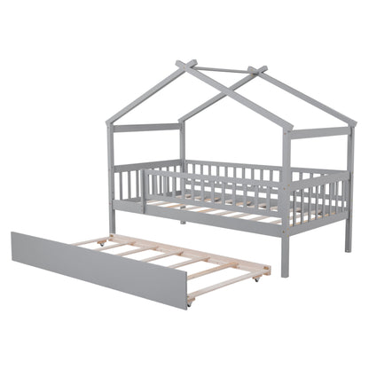 Creativity House Bed With Twin Size Trundle - The Sleep Loft - Online Mattress Showroom NYC