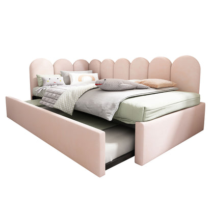 Upholstered Daybed With Metal Slatted Base - The Sleep Loft - Online Mattress Showroom NYC