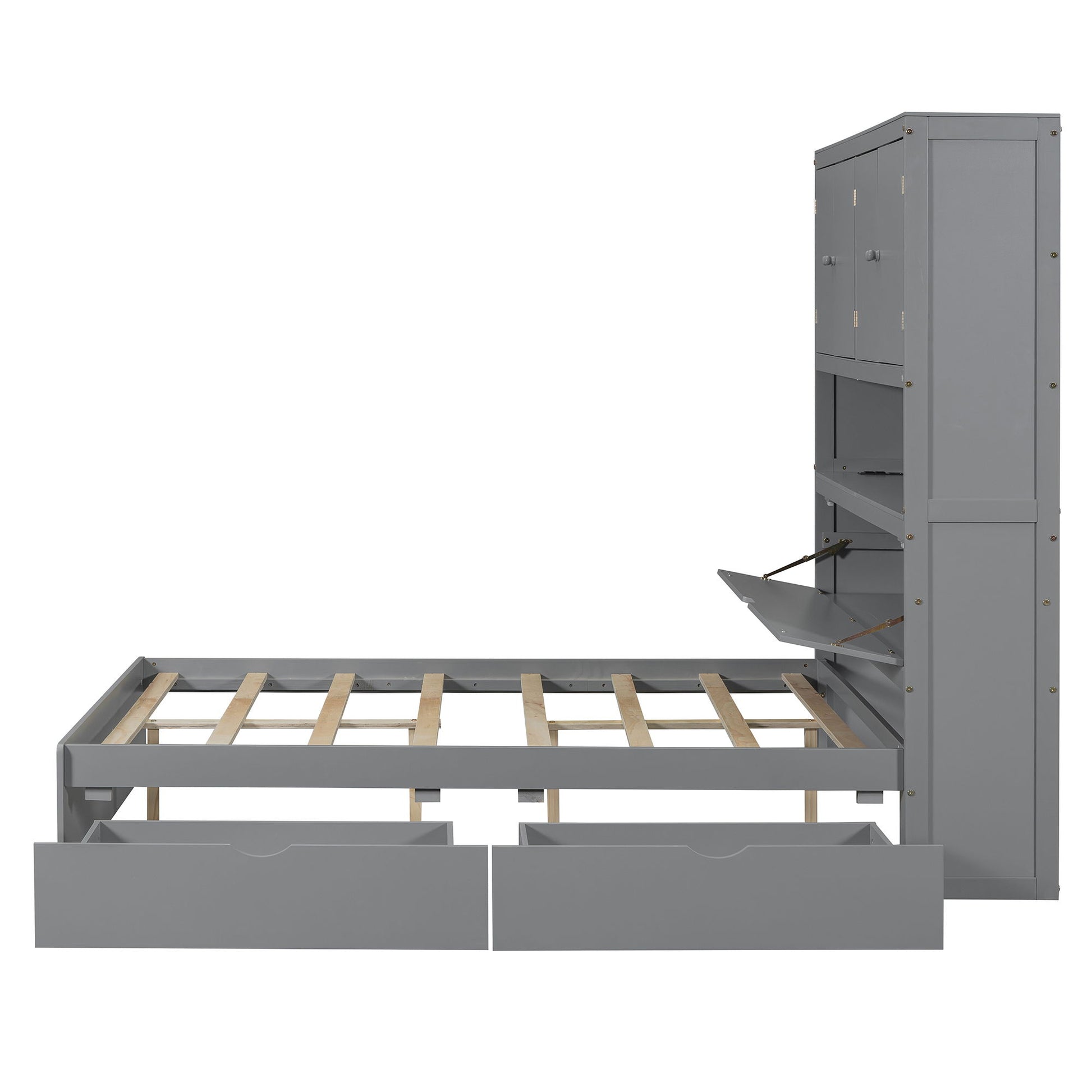 Platform Bed With USB, Storage Headboard & Drawers - The Sleep Loft - Online Mattress Showroom NYC