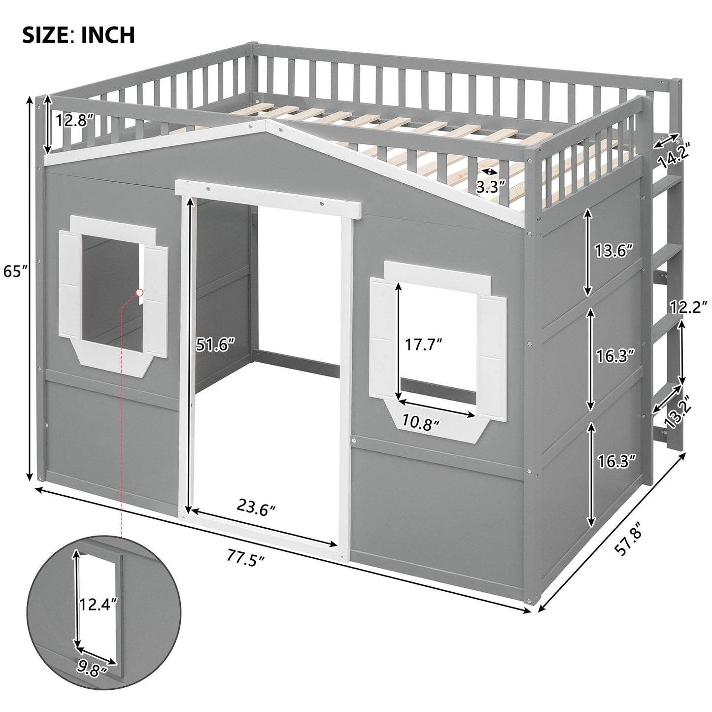 Elegant House Loft Bed With Ladder - The Sleep Loft - Online Mattress Showroom NYC