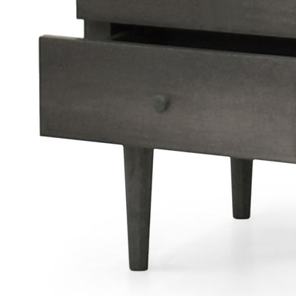 Nystrom - Mid Century Modern 2 Drawer Nightstand - The Sleep Loft - Online Mattress Showroom NYC