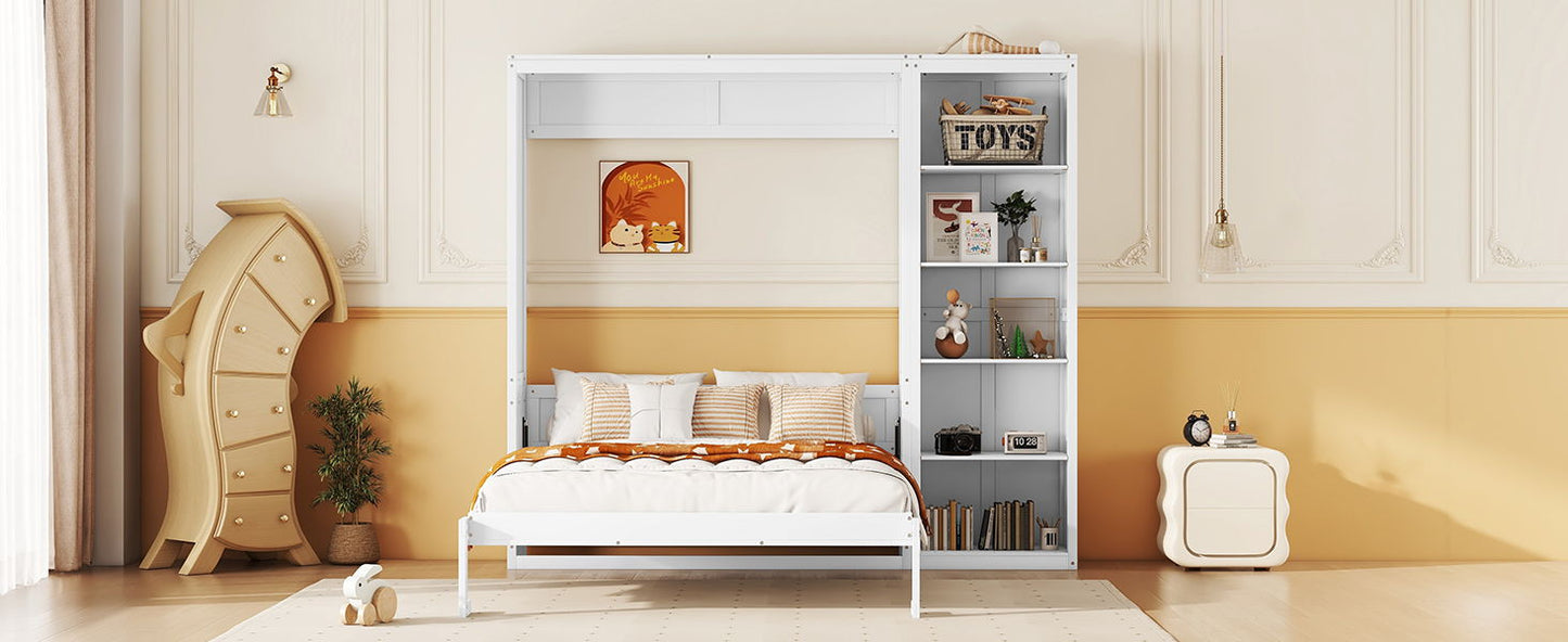 Murphy Wall Bed With Shelves - The Sleep Loft - Online Mattress Showroom NYC