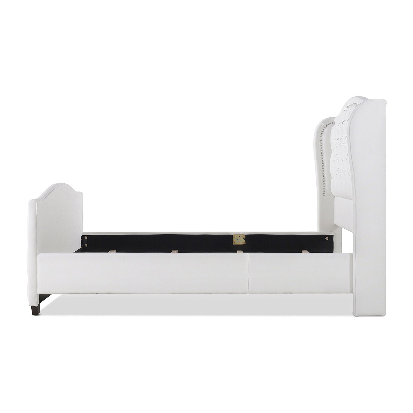 Marcella - Upholstered Shelter Headboard Bed Set - The Sleep Loft - Online Mattress Showroom NYC