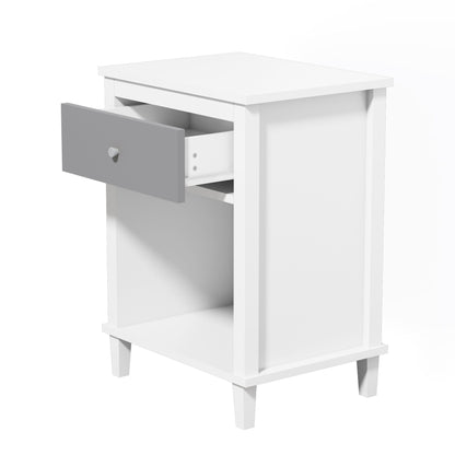Nightstand With 1 Drawer 1 Shelf - The Sleep Loft - Online Mattress Showroom NYC
