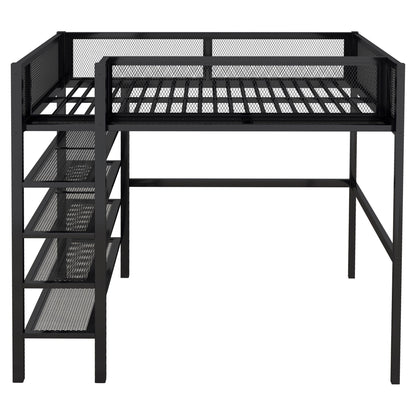 Loft Bed With 4 Tier Shelves And Storage - The Sleep Loft - Online Mattress Showroom NYC