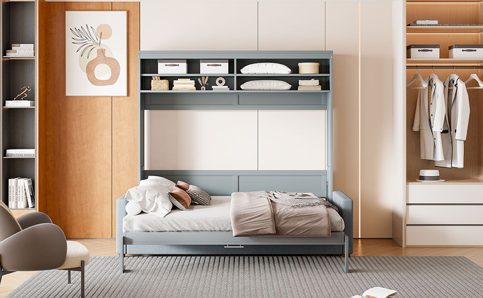 Murphy Wall Bed With Sofa - The Sleep Loft - Online Mattress Showroom NYC