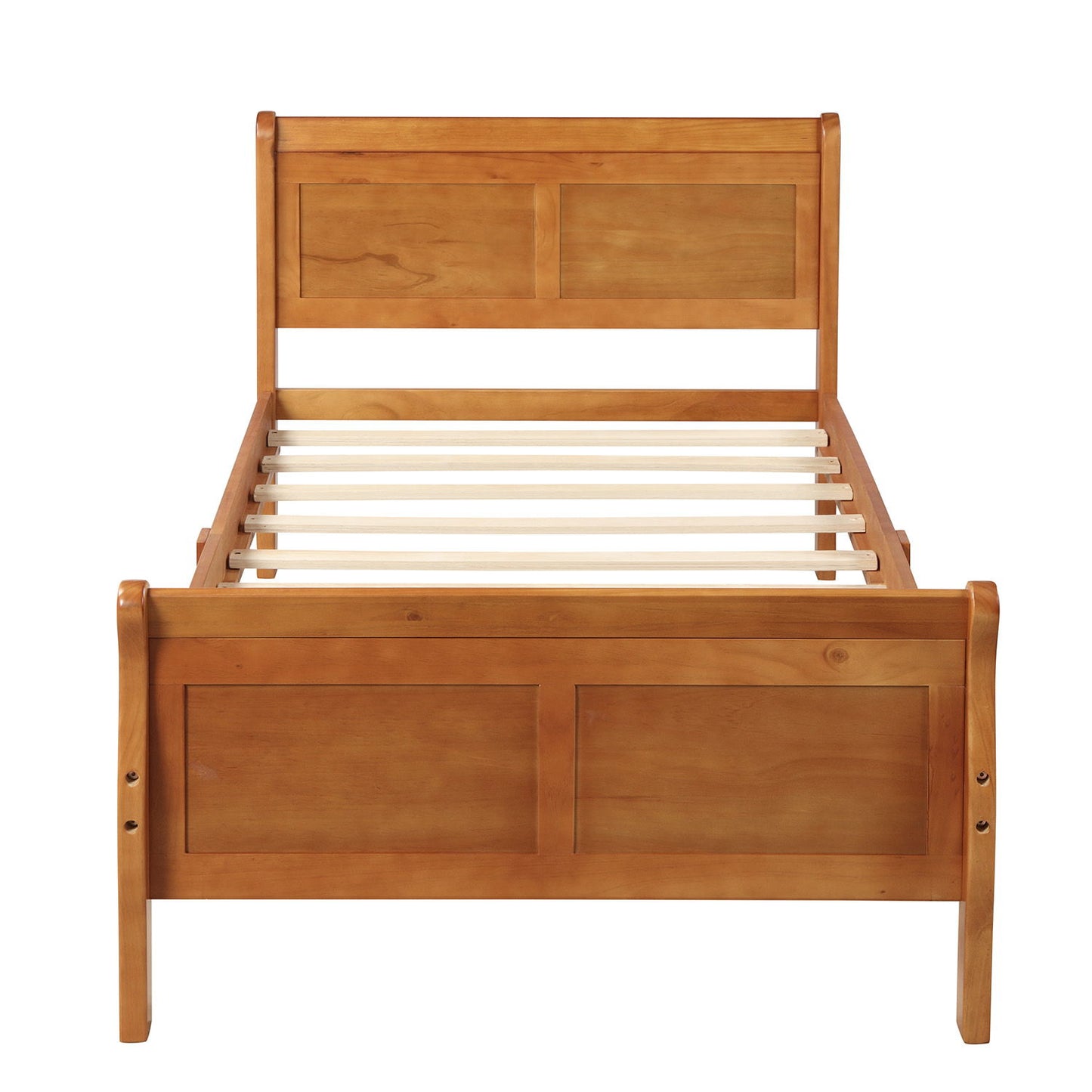 Platform Bed Frame Mattress Foundation Sleigh Bed With Headboard / Footboard / Wood Slat Suppor - The Sleep Loft - Online Mattress Showroom NYC