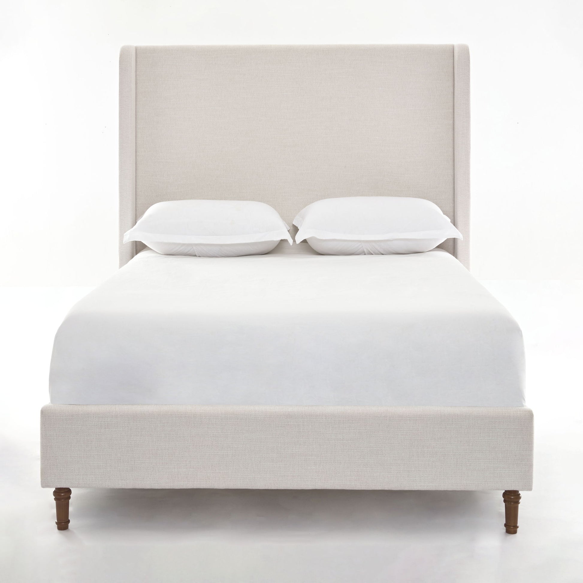 Harper - Tall Headboard Upholstered Bed / High Headboard / Elegant Simplicity / No Box Spring Needed - The Sleep Loft - Online Mattress Showroom NYC
