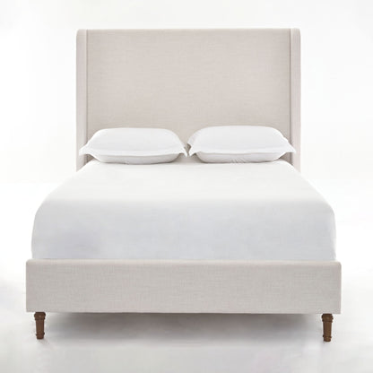 Harper - Tall Headboard Upholstered Bed / High Headboard / Elegant Simplicity / No Box Spring Needed - The Sleep Loft - Online Mattress Showroom NYC