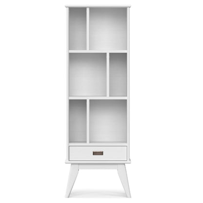Draper - Mid Century Wide Bookcase And Storage Unit - The Sleep Loft - Online Mattress Showroom NYC