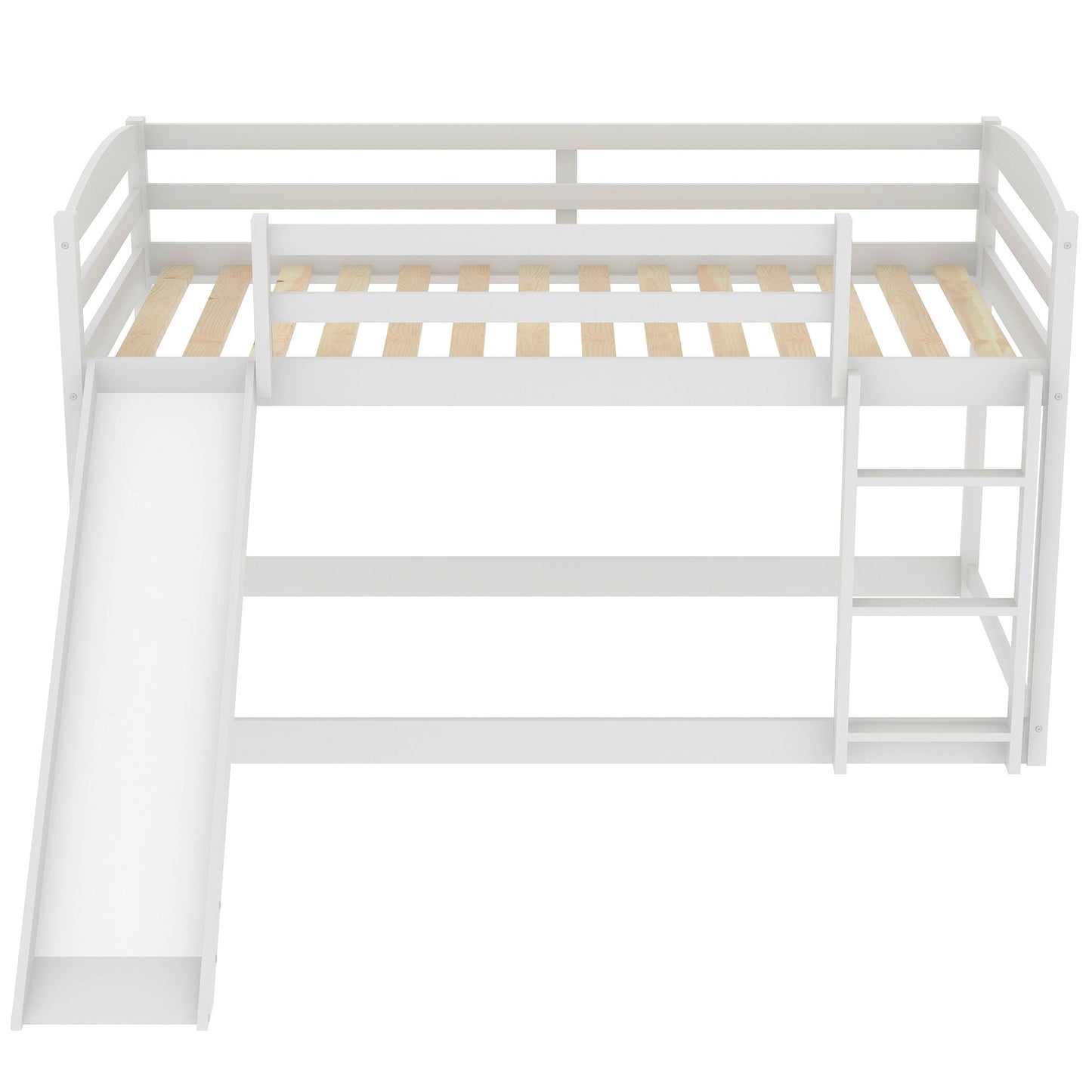 Durable Bunk Bed With Convertible Slide And Ladder - The Sleep Loft - Online Mattress Showroom NYC