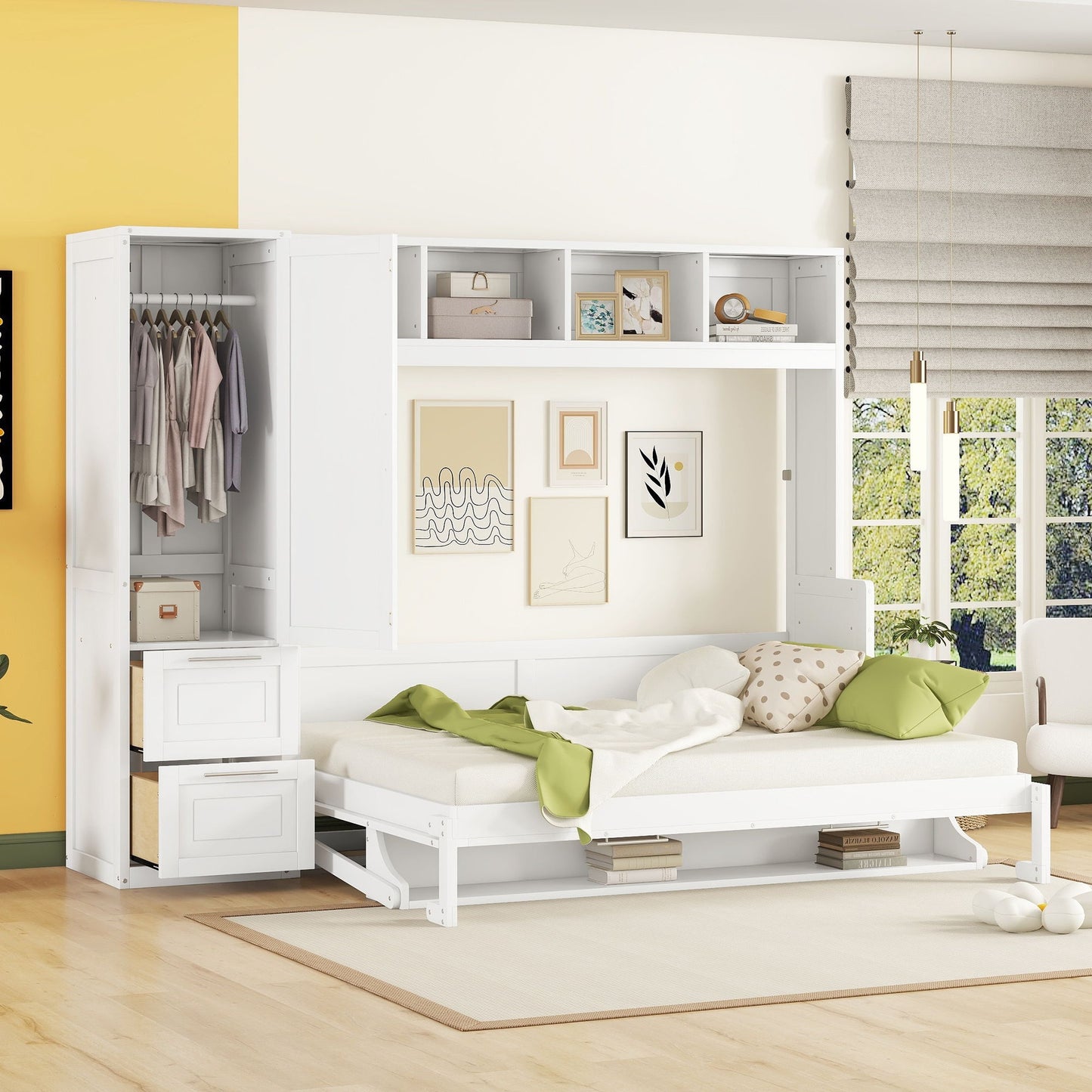 Murphy Wall Bed With Closet And Drawers - The Sleep Loft - Online Mattress Showroom NYC