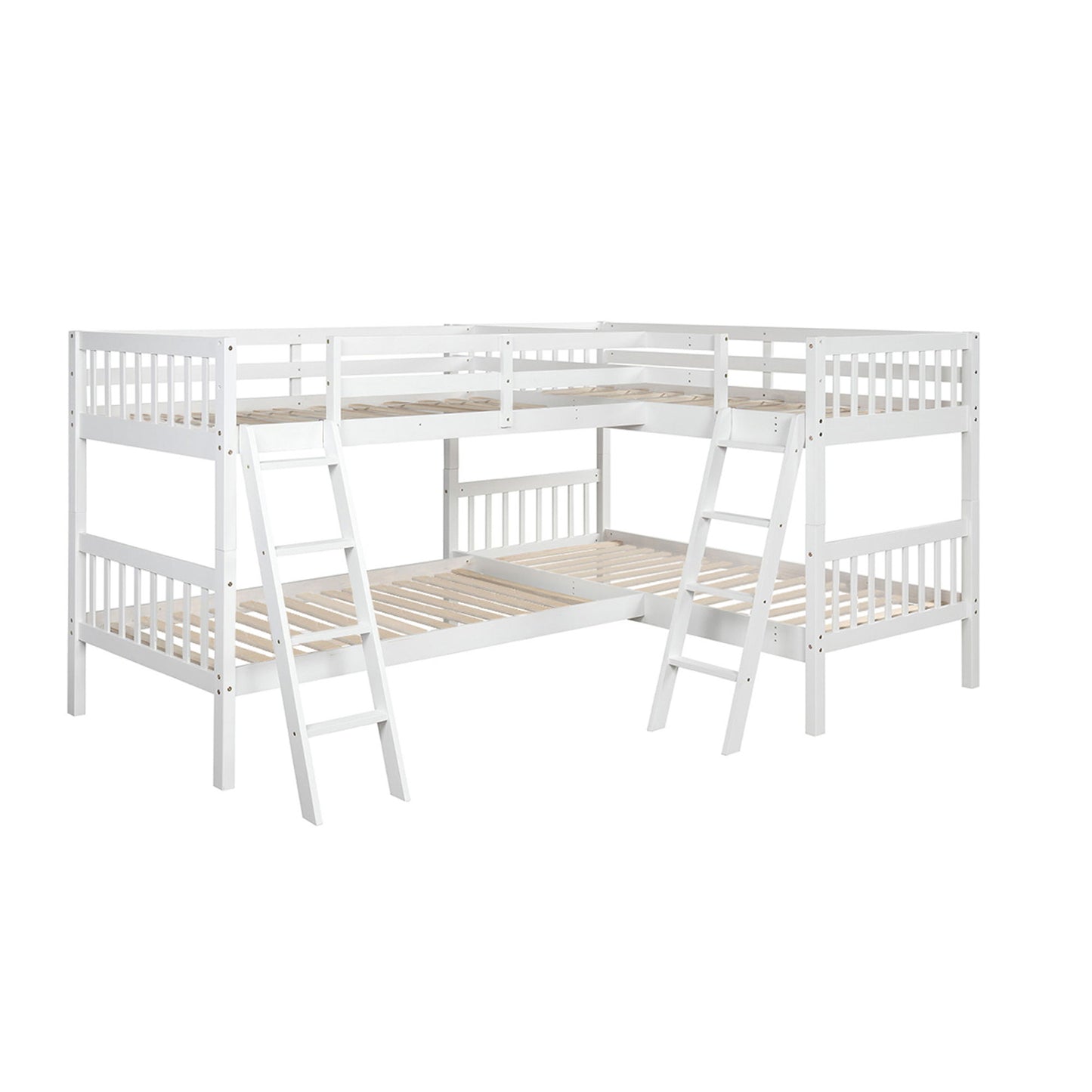 L Shaped Bunk Bed With Ladder - The Sleep Loft - Online Mattress Showroom NYC