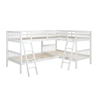 L Shaped Bunk Bed With Ladder - The Sleep Loft - Online Mattress Showroom NYC