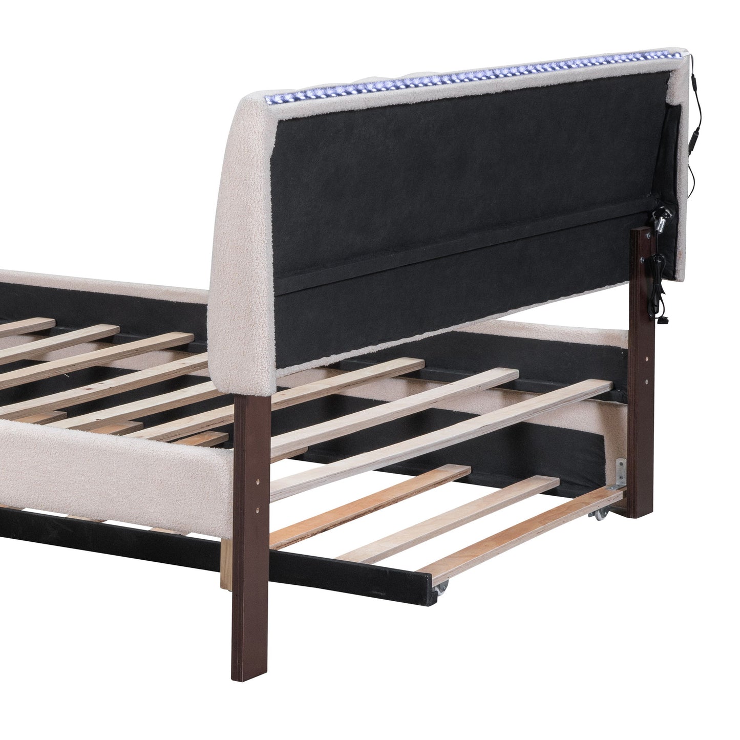Upholstered Platform Bed With Trundle - The Sleep Loft - Online Mattress Showroom NYC