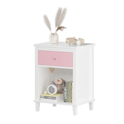 Nightstand With 1 Drawer 1 Shelf - The Sleep Loft - Online Mattress Showroom NYC