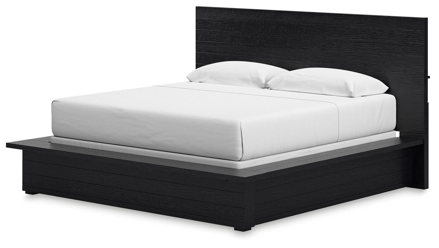 Londer - King Panel Bed - Black - The Sleep Loft - Online Mattress Showroom NYC