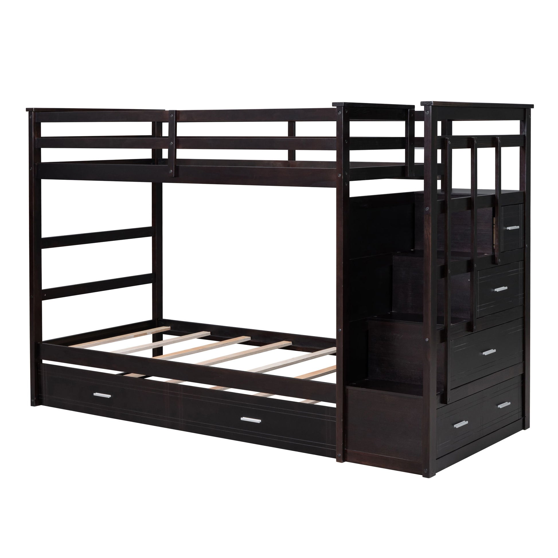 Bunk Bed With Trundle And Staircase - The Sleep Loft - Online Mattress Showroom NYC