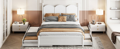 Platform Bed With With 2 Big Drawers And Trundle - The Sleep Loft - Online Mattress Showroom NYC