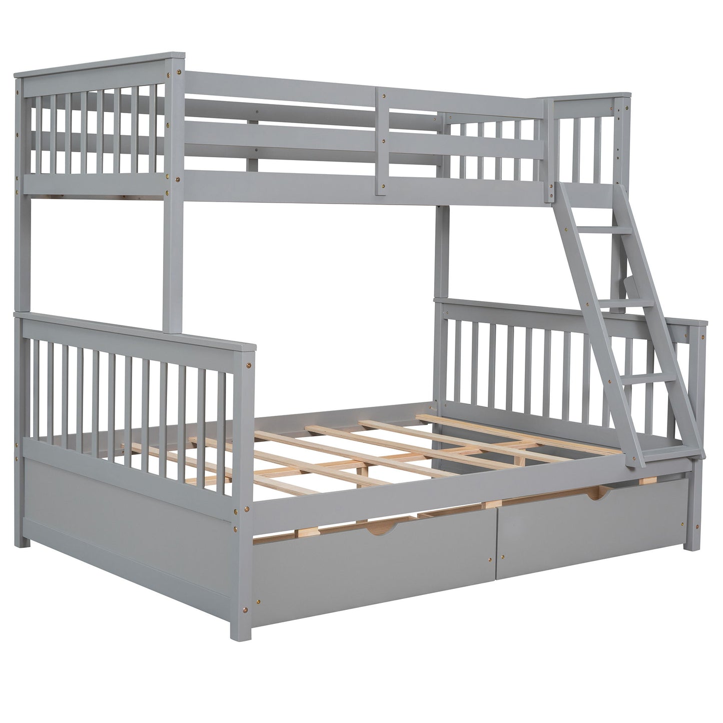 Bunk Bed With Ladders And 2 Storage Drawers - The Sleep Loft - Online Mattress Showroom NYC