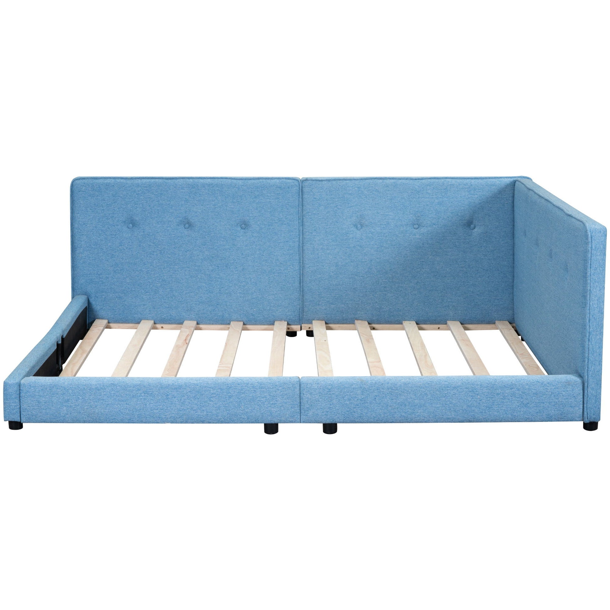 Modern Upholstered Platform Bed With USB Ports And LED Belt - The Sleep Loft - Online Mattress Showroom NYC