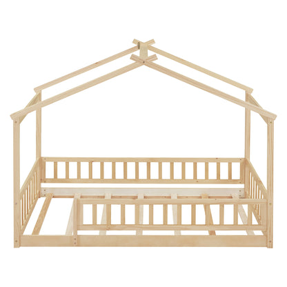 Bed House Bed Frame With Fence - The Sleep Loft - Online Mattress Showroom NYC