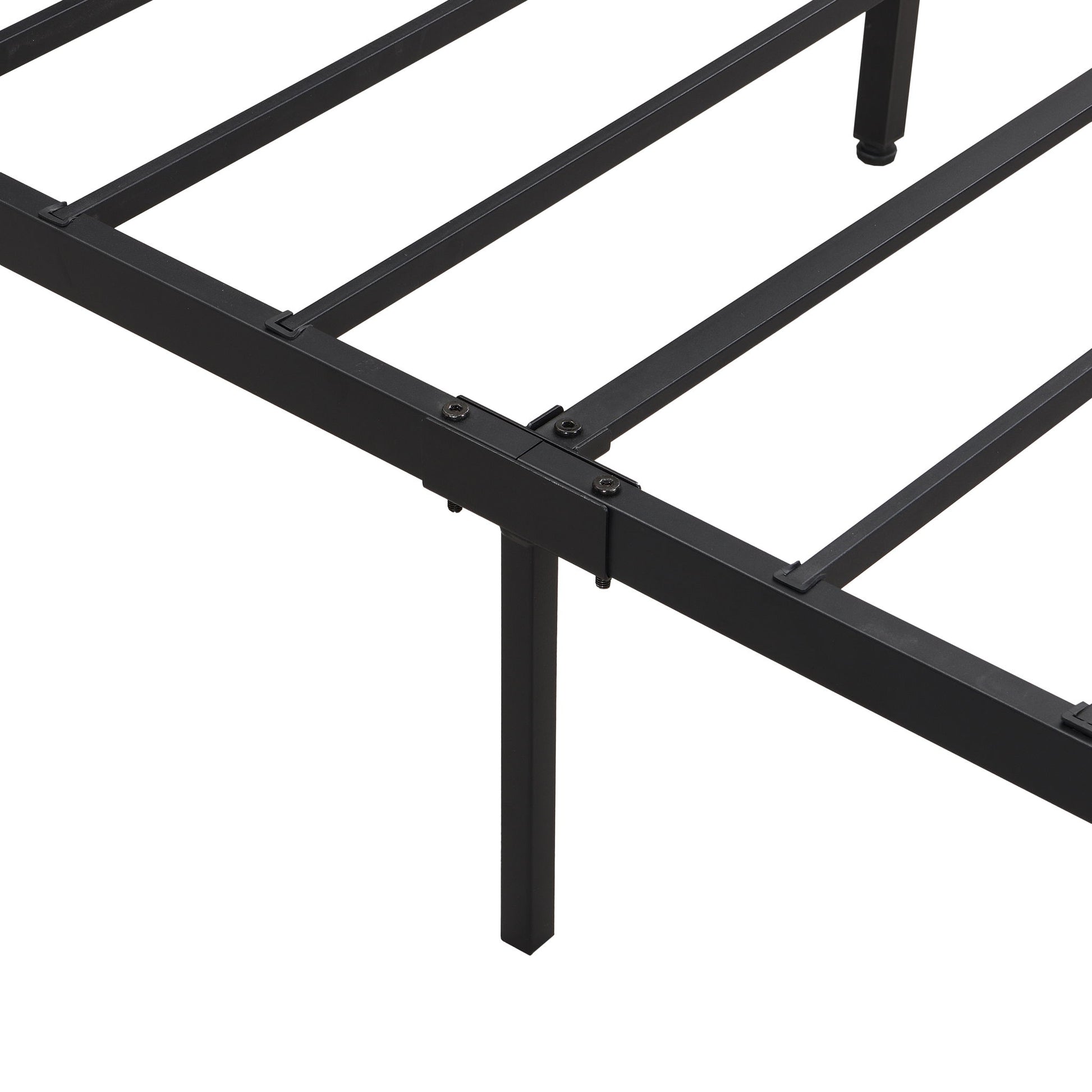 Modern Metal Platform Bed Frame With Wooden Headboard, USB Charging Station, Storage Drawers - The Sleep Loft - Online Mattress Showroom NYC