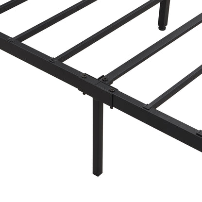 Modern Metal Platform Bed Frame With Wooden Headboard, USB Charging Station, Storage Drawers - The Sleep Loft - Online Mattress Showroom NYC