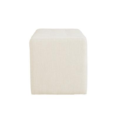 Elegant Soft Close Storage Bench Polyester Upholstery - Cream - The Sleep Loft - Online Mattress Showroom NYC