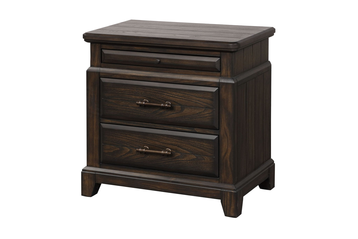 2 Drawer Nightstand Elegant Design - Mahogany - The Sleep Loft - Online Mattress Showroom NYC