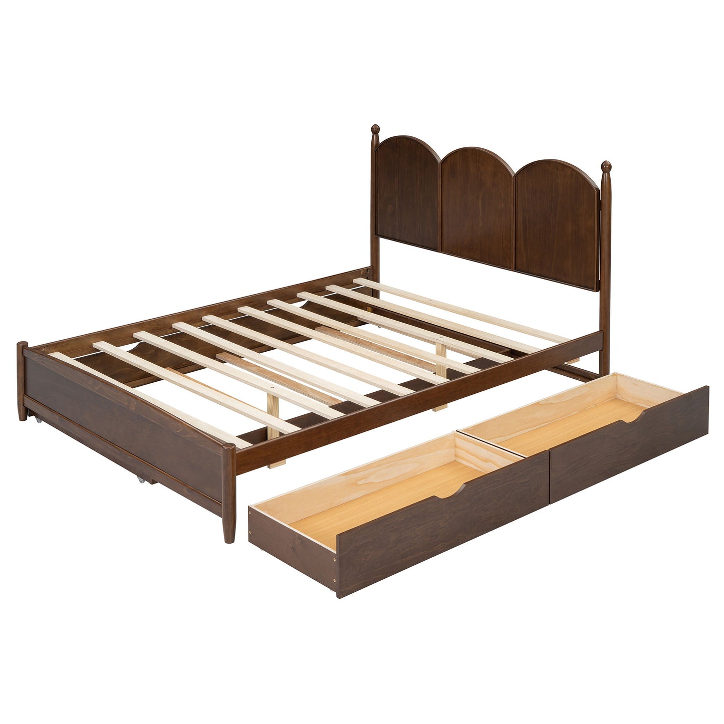 Platform Bed With With 2 Big Drawers And Trundle - The Sleep Loft - Online Mattress Showroom NYC