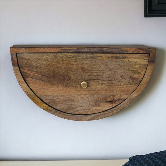 Crescent - Floating Nightstand - Beige - The Sleep Loft - Online Mattress Showroom NYC