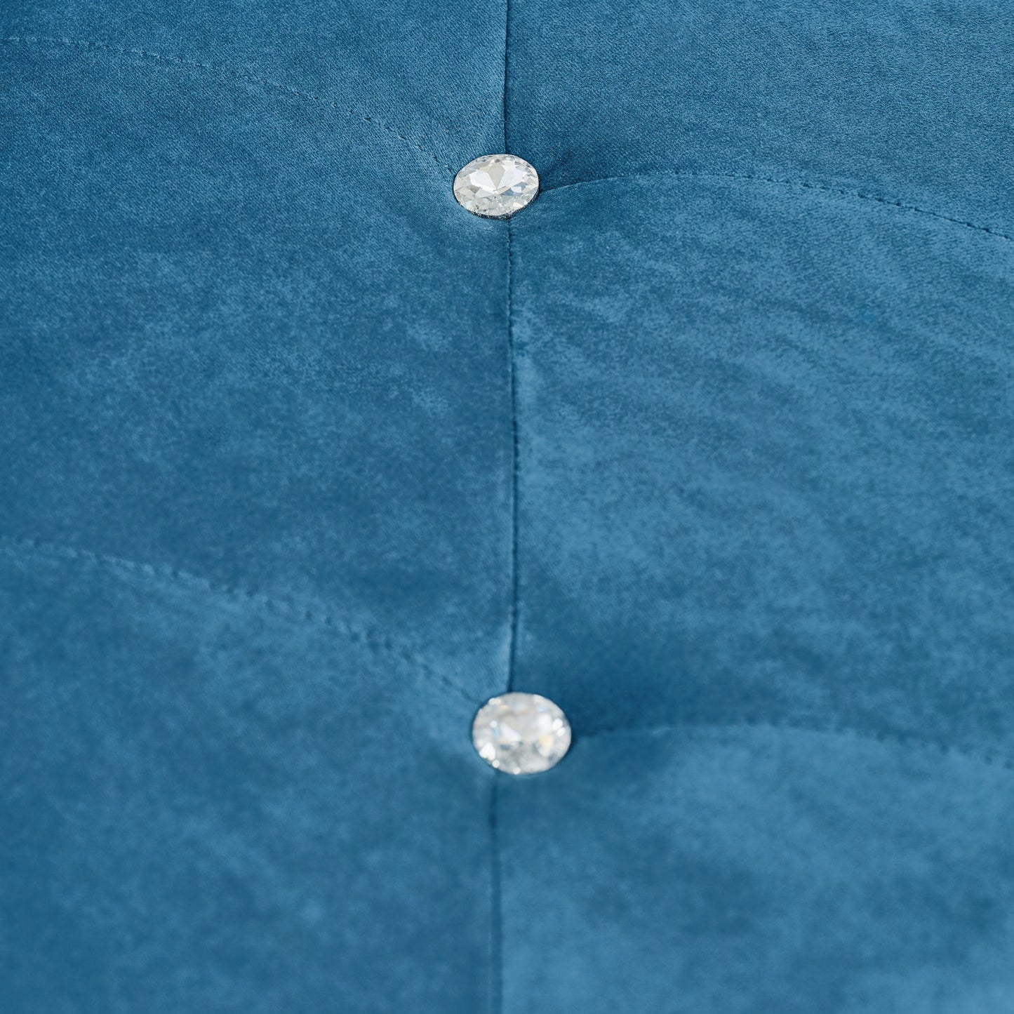 Storage Bench With Crystal Buttons And 1 Pillow For Bedroom - The Sleep Loft - Online Mattress Showroom NYC