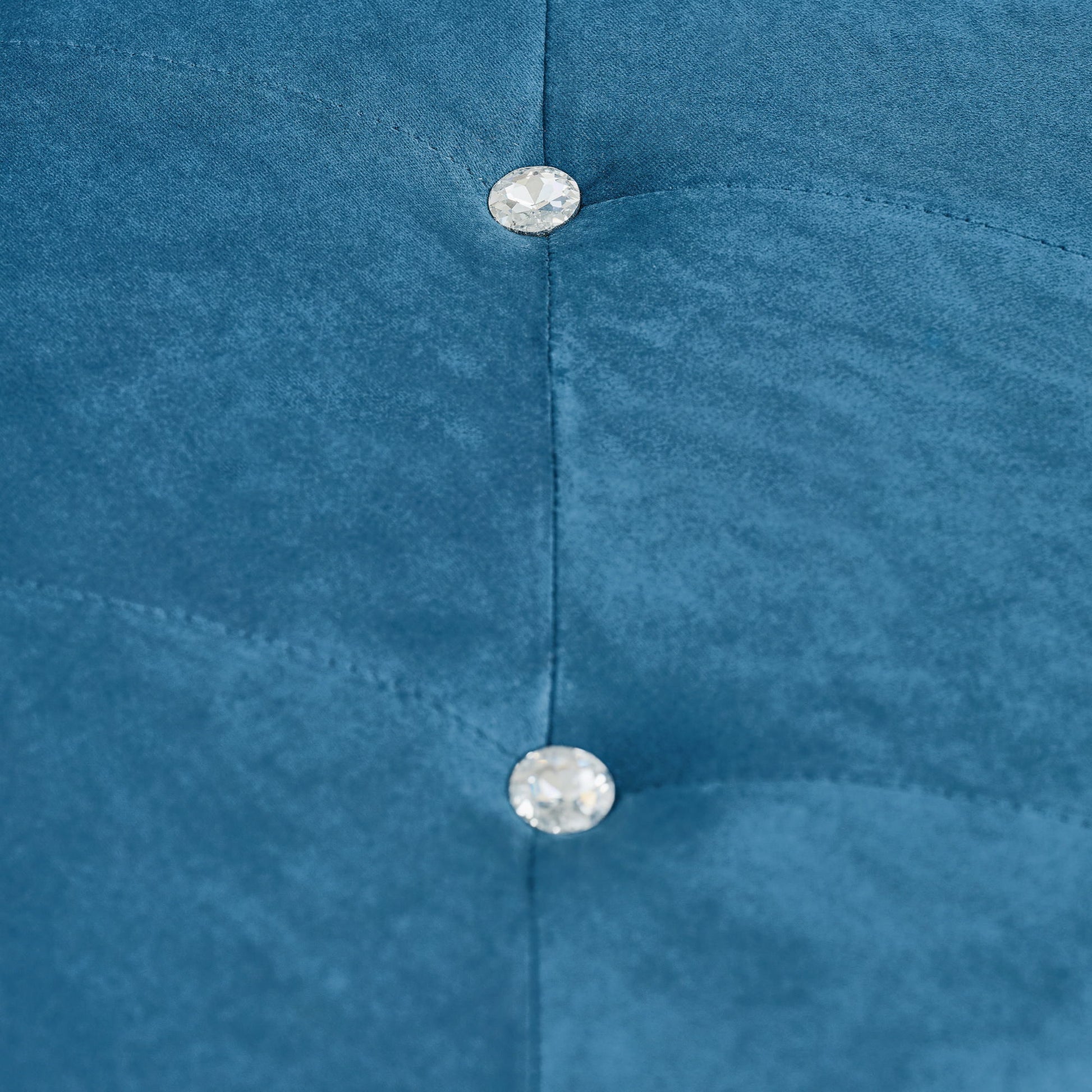 Storage Bench With Crystal Buttons And 1 Pillow For Bedroom - The Sleep Loft - Online Mattress Showroom NYC