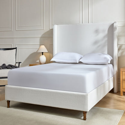 Harper - Tall Headboard Upholstered Bed / High Headboard / Elegant Simplicity / No Box Spring Needed - The Sleep Loft - Online Mattress Showroom NYC