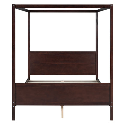 Canopy Platform Bed With Headboard And Footboard, Slat Support Leg - The Sleep Loft - Online Mattress Showroom NYC