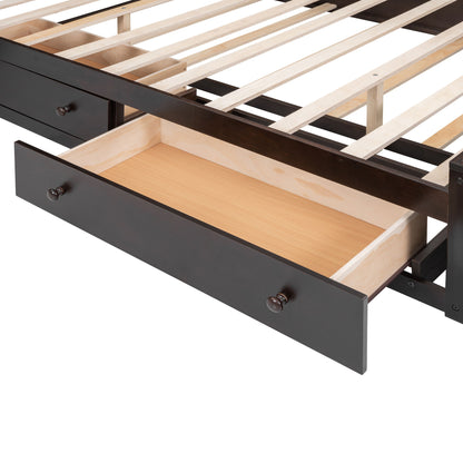 Bed With All In One Cabinet, Shelf And Sockets, Twin Long Trundle - The Sleep Loft - Online Mattress Showroom NYC