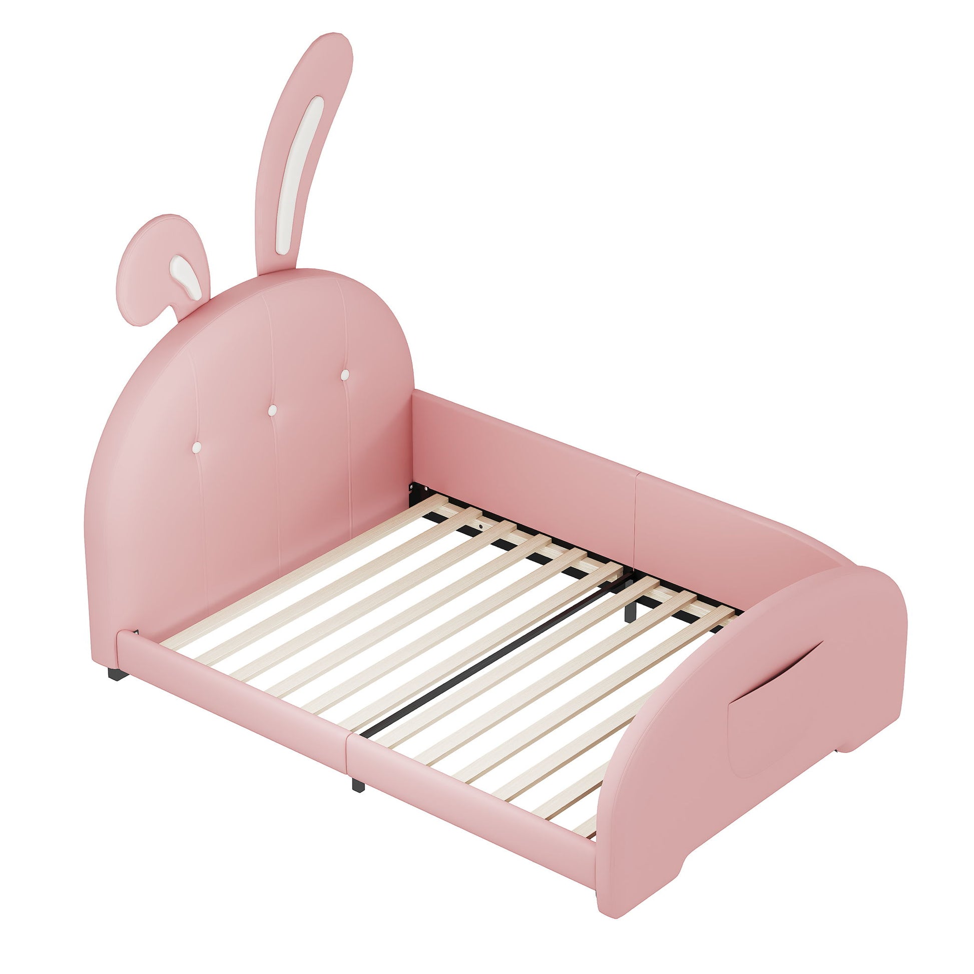 Upholstered Rabbit-Shape Princess Bed With Headboard And Footboard - The Sleep Loft - Online Mattress Showroom NYC