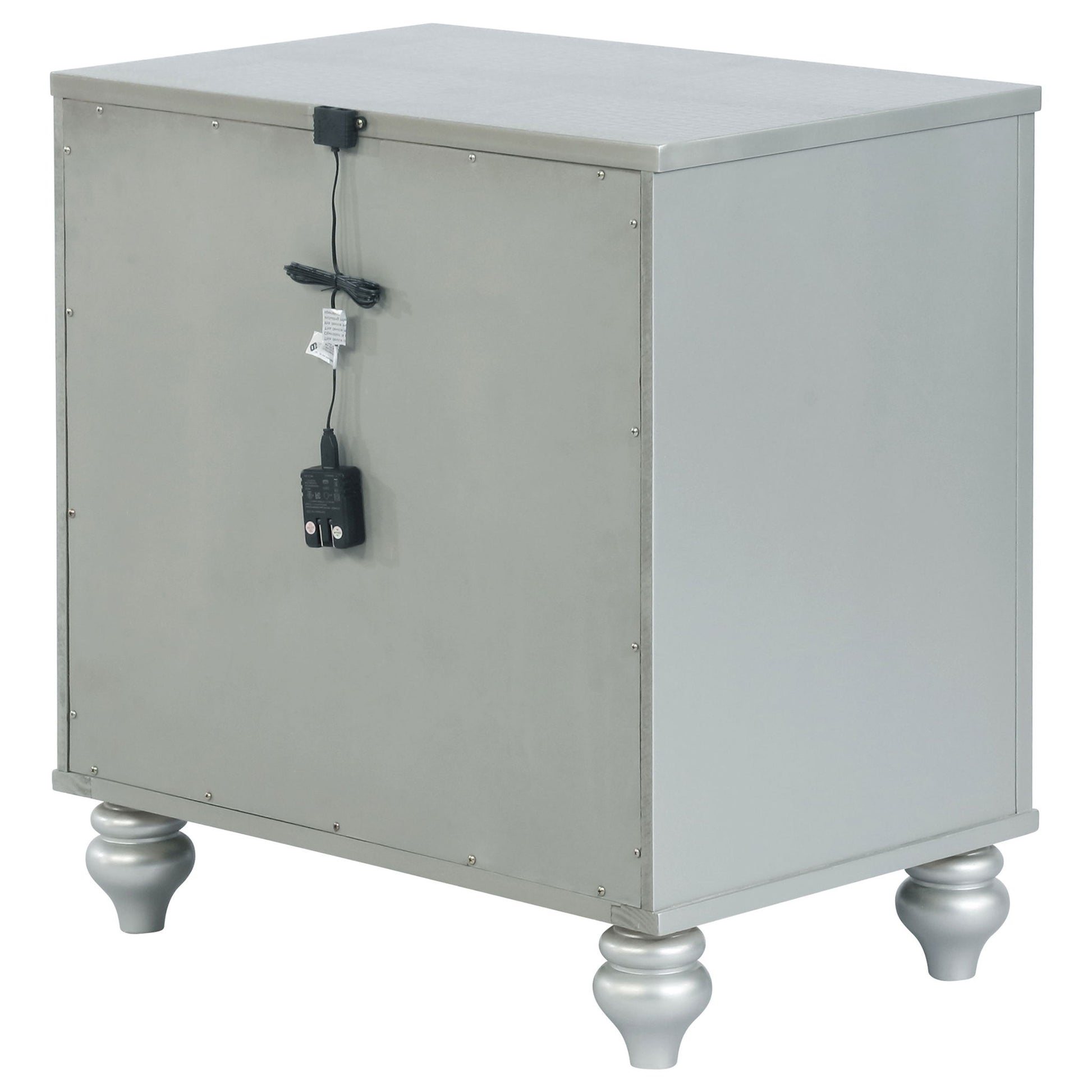 Menlo - 2 Drawer Nightstand - Gray - The Sleep Loft - Online Mattress Showroom NYC