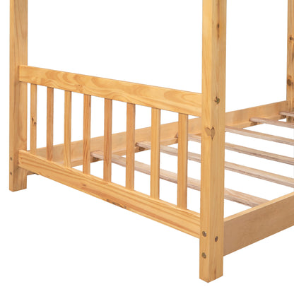 House Platform Bed With Headboard And Footboard, Roof Design - The Sleep Loft - Online Mattress Showroom NYC
