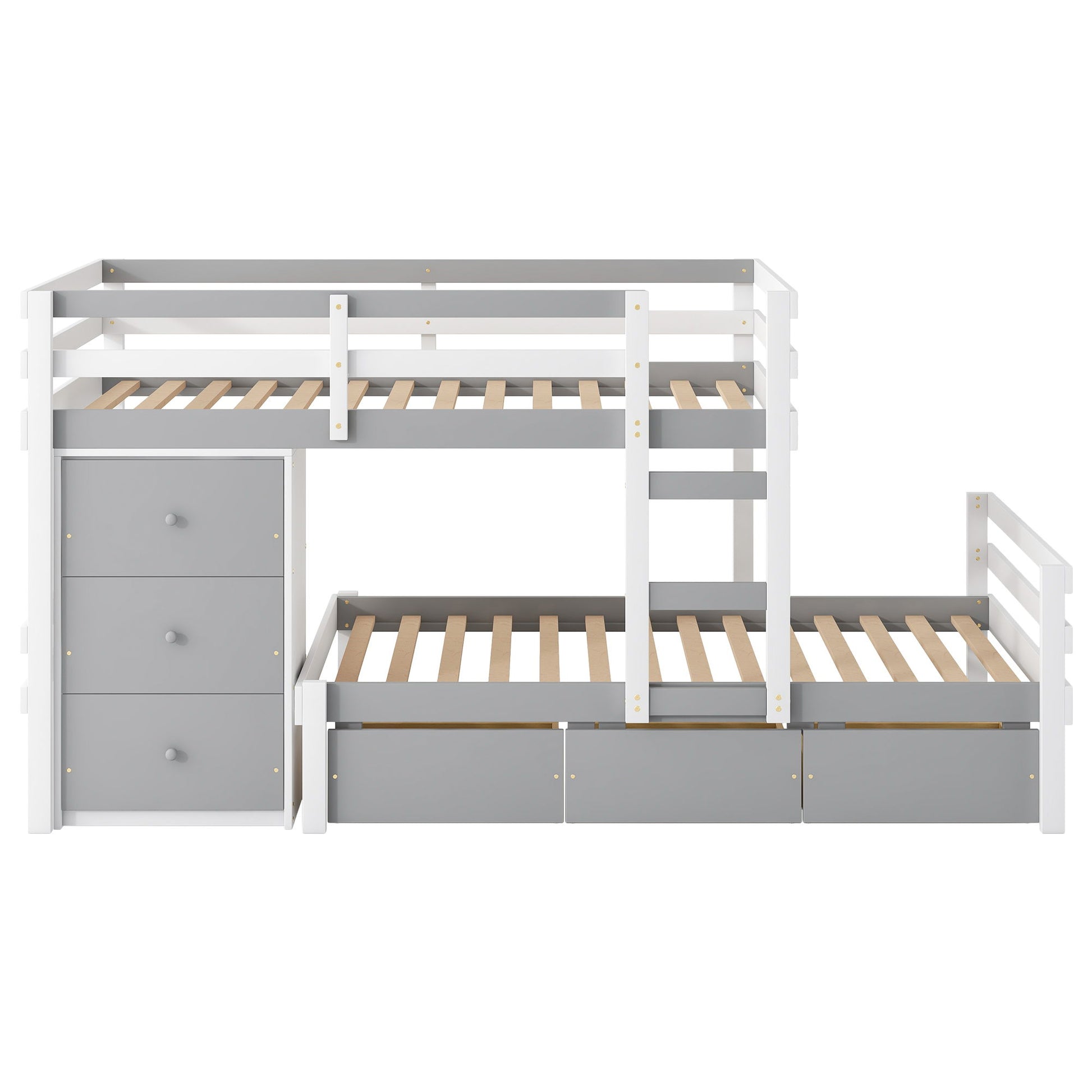 Loft Bunk Bed With Drawers And Ladder - The Sleep Loft - Online Mattress Showroom NYC