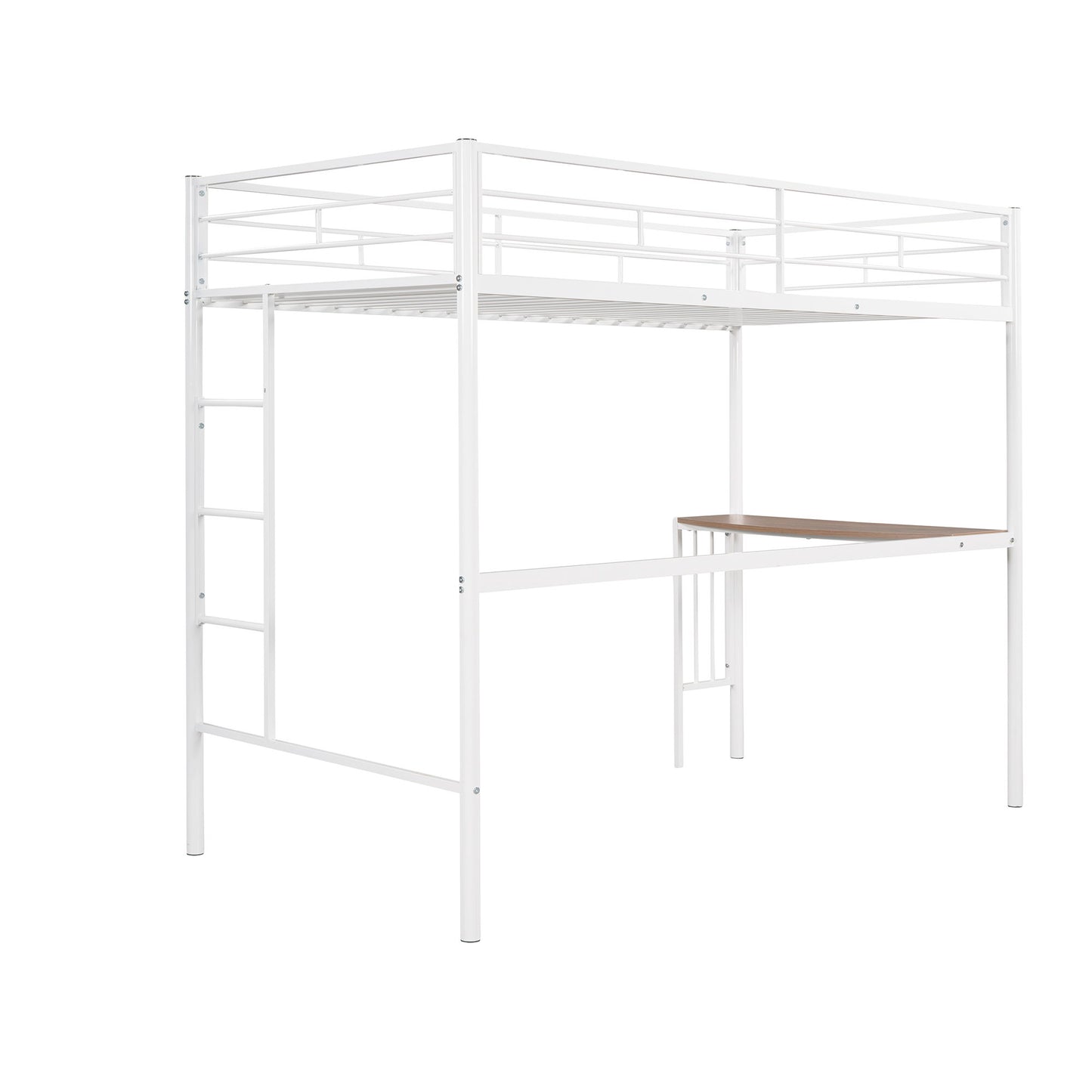 Bunk Bed With Desk, Ladder And Quality Slats For Bedroom - The Sleep Loft - Online Mattress Showroom NYC