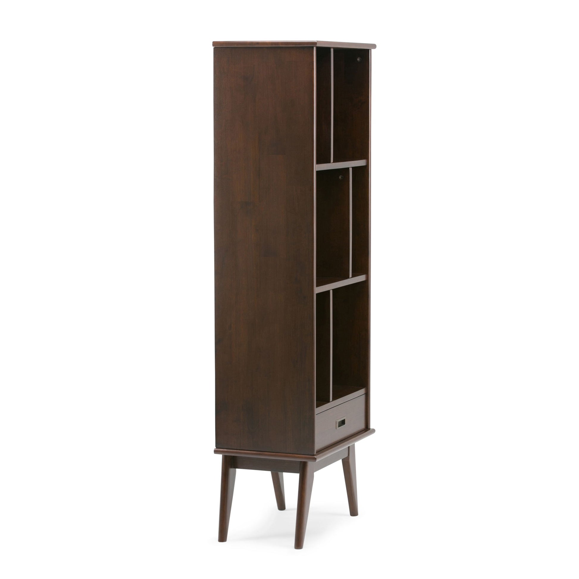 Draper - Mid Century Wide Bookcase And Storage Unit - The Sleep Loft - Online Mattress Showroom NYC