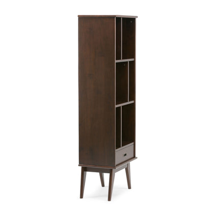 Draper - Mid Century Wide Bookcase And Storage Unit - The Sleep Loft - Online Mattress Showroom NYC