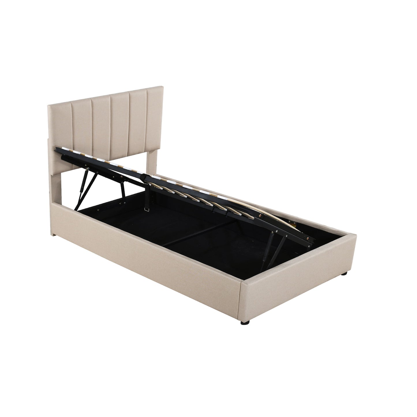 Upholstered Platform Bed With A Hydraulic Storage System - The Sleep Loft - Online Mattress Showroom NYC