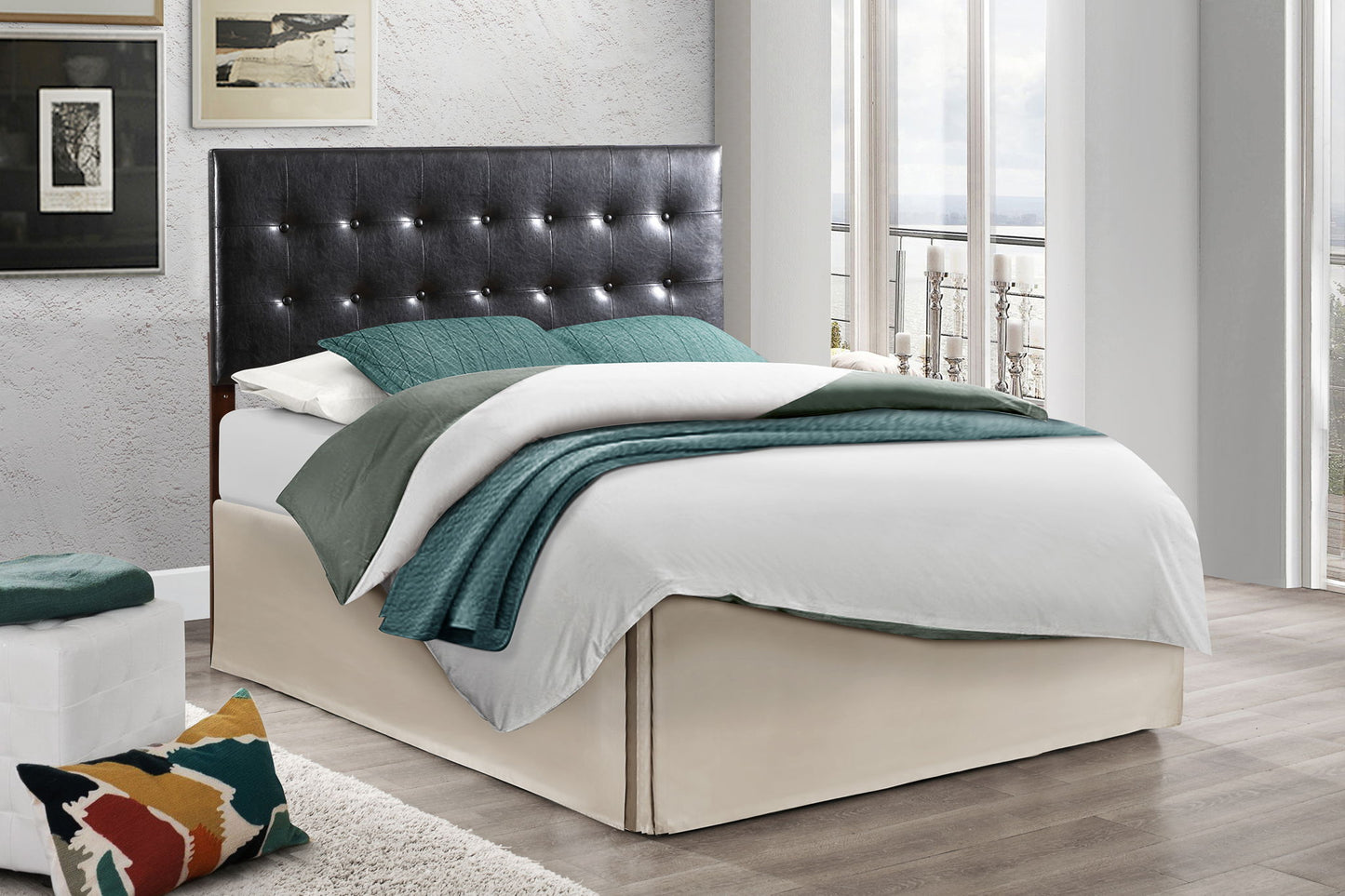 Versatile Adjustable Headboard - Black - The Sleep Loft - Online Mattress Showroom NYC