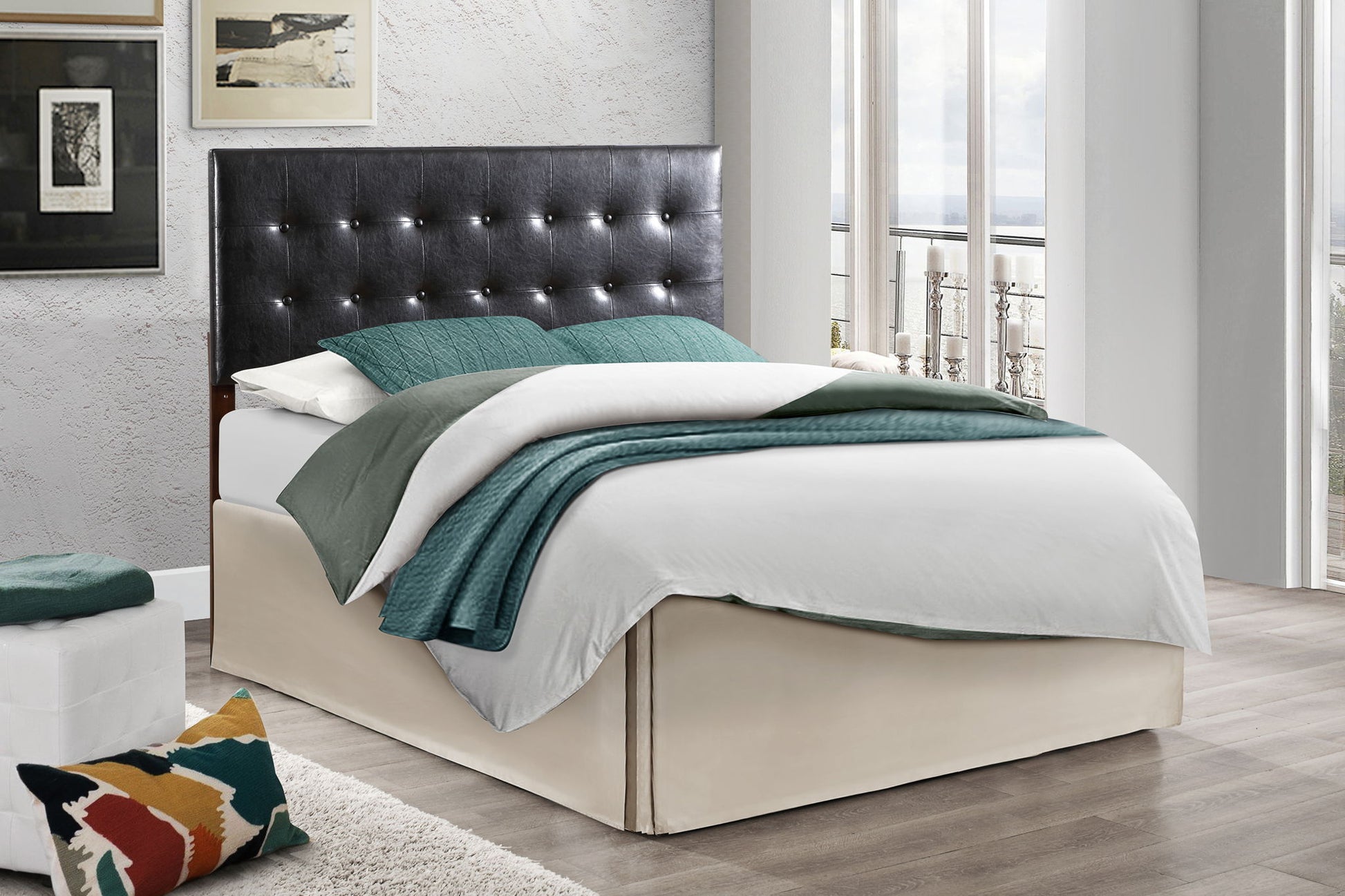 Versatile Adjustable Headboard - Black - The Sleep Loft - Online Mattress Showroom NYC