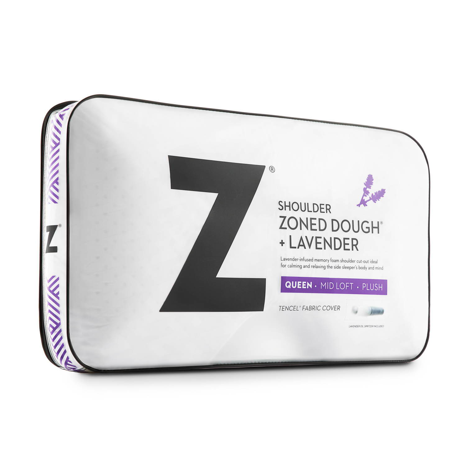 Shoulder Zoned Dough + Lavender - Pillow - The Sleep Loft - Online Mattress Showroom NYC