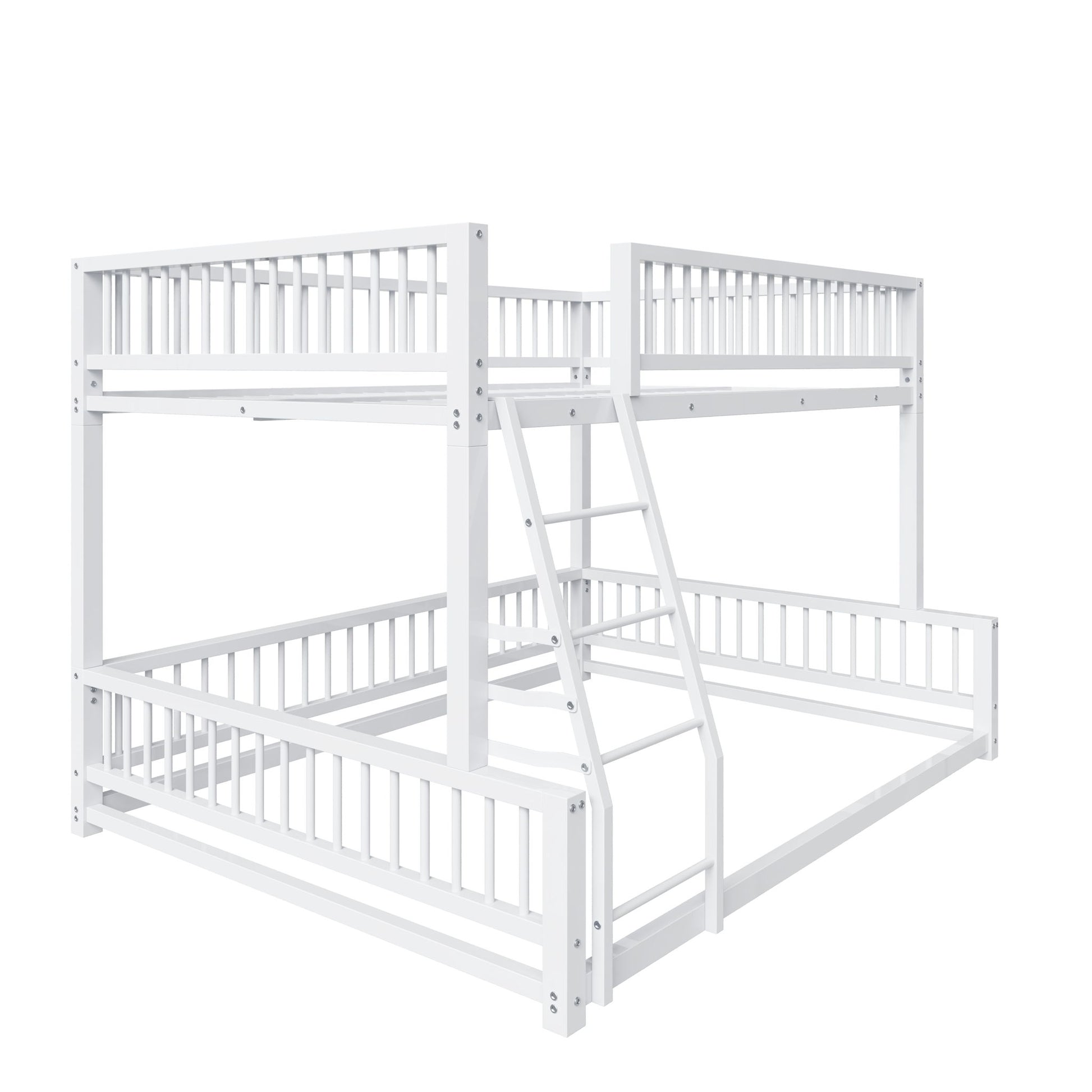 Bunk Bed Frame With Ladder And Safety Guardrails - The Sleep Loft - Online Mattress Showroom NYC