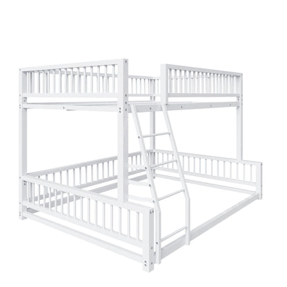 Bunk Bed Frame With Ladder And Safety Guardrails - The Sleep Loft - Online Mattress Showroom NYC